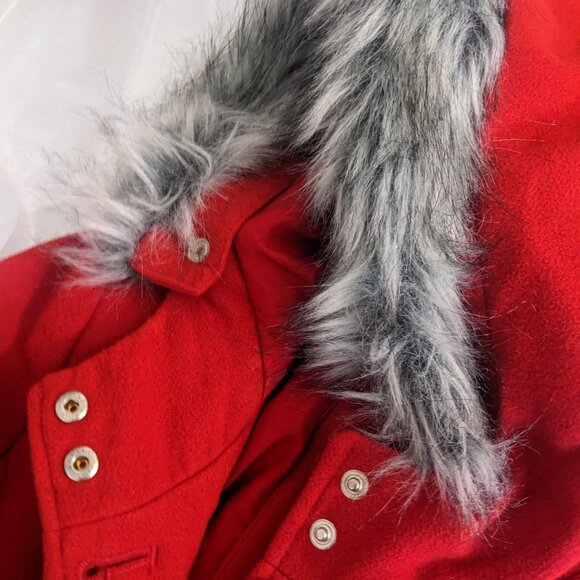 Cat and Jack Girls Red Winter Coat Size (Little Girl) Small - Picture 6 of 6